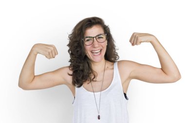 kadın gösteren kaslar