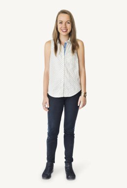 Kafkas gülümseyen kadın