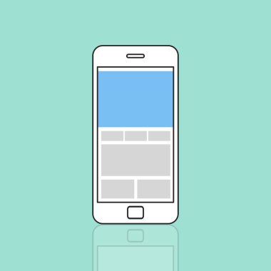 Tasarım şablonu ile hareket eden telefon