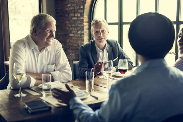 Business People at meeting in restaurant — Stock Photo, Image