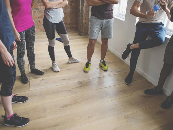 Diversità Persone che fanno esercizio — Foto Stock