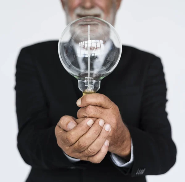 Businessman posing in studio — Stock Photo, Image