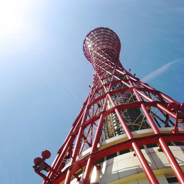 Red Kobe Port Tower — Stock Photo, Image