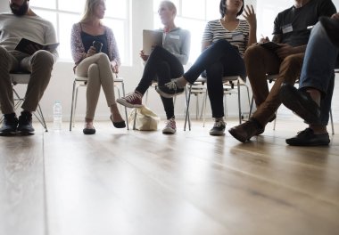 Seminer için insanlarla tanışmak