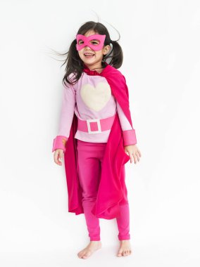 girl in costume superhero clipart