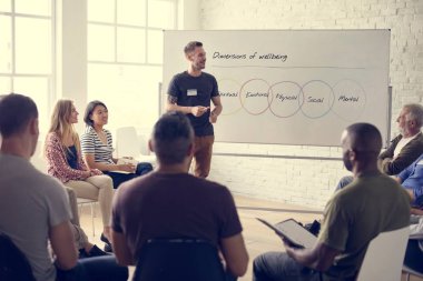 İnsanlar toplantısında çeşitlilik grubu 