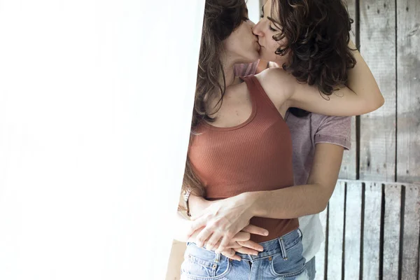 Coppia lesbica insieme — Foto Stock
