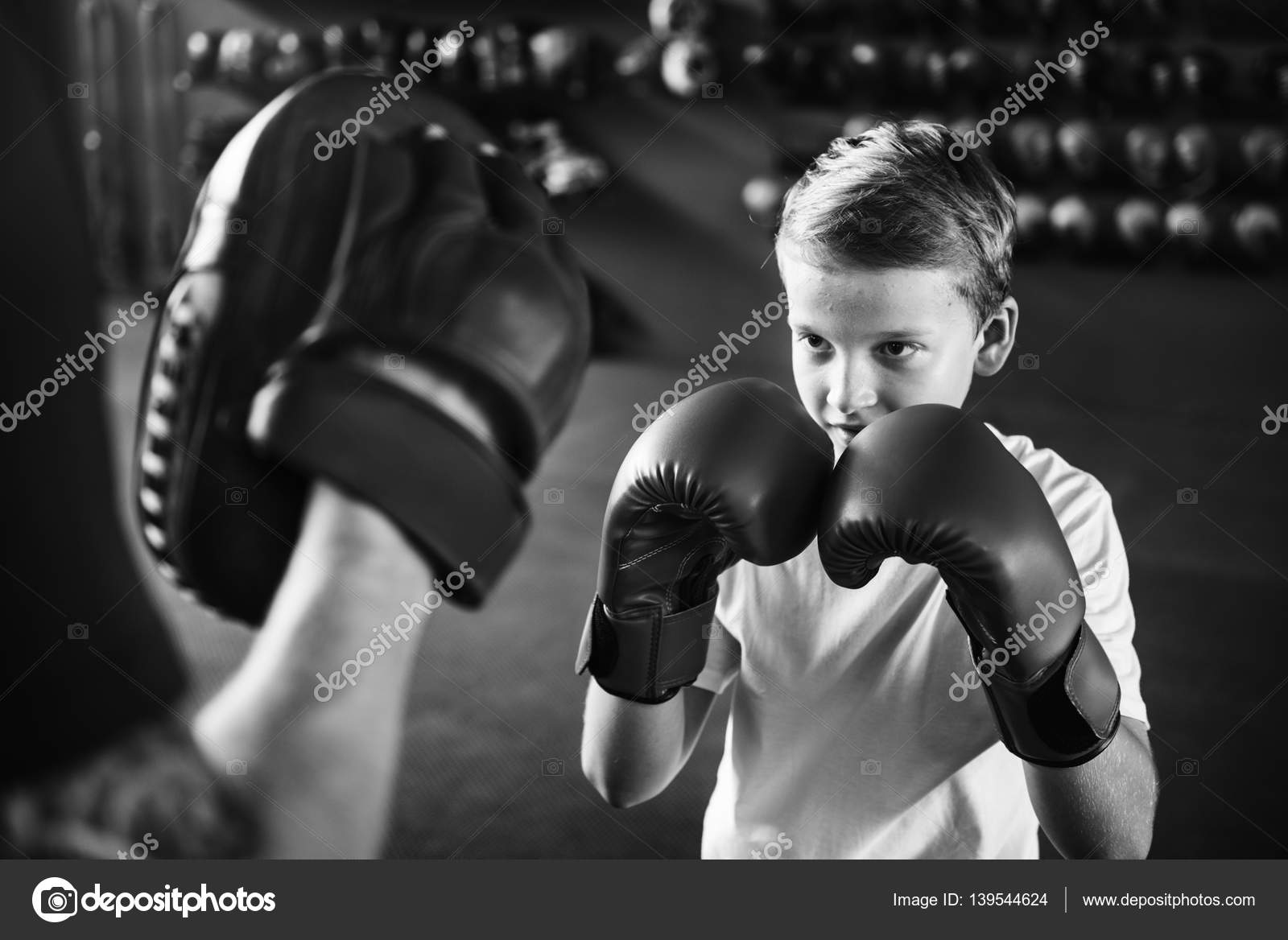 Boy Training Boxing Stock Photo by ©Rawpixel 139544624