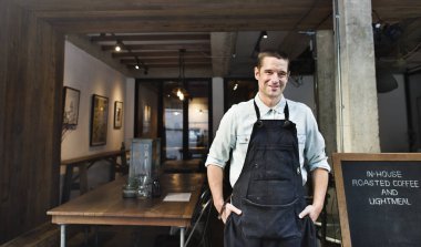 Barista adam önlük