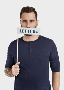 adam boş ağzıyla kaplama.