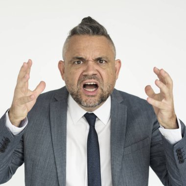 agresif olgun işadamı 