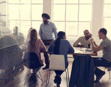 İnsanlar toplantısında çeşitlilik grubu 