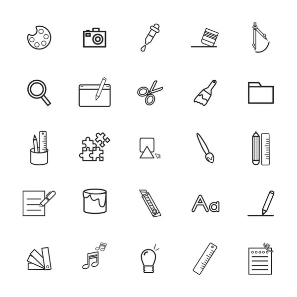 Classic graphic icons — Stock Vector