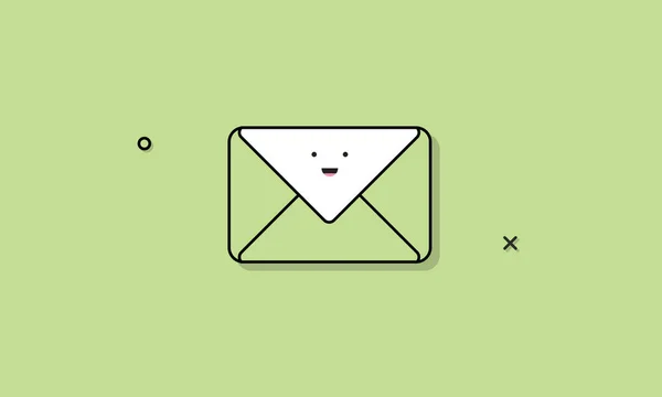 Cartoon-Ikone des E-Mail-Umschlags — Stockvektor