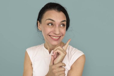 stüdyoda Kafkas kadın