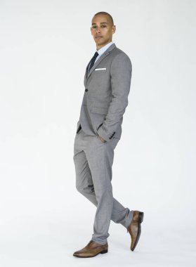 genç iş adamı stüdyo