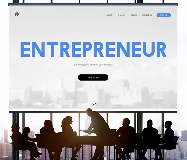 A sikeres üzletemberek csoportja — Stock Fotó