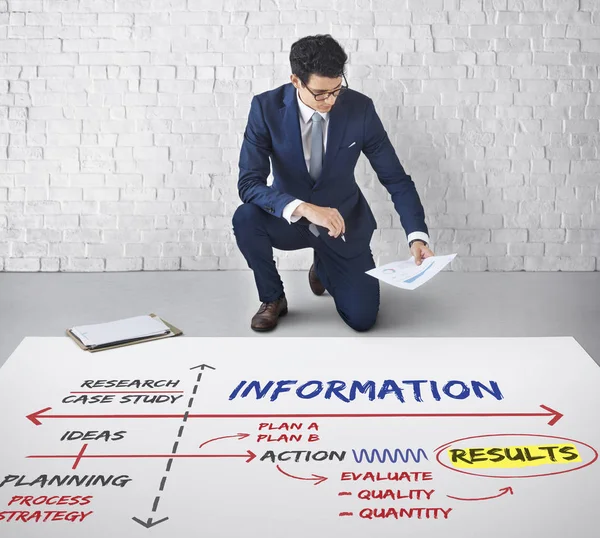 Businessman working with document papers — Stock Photo, Image