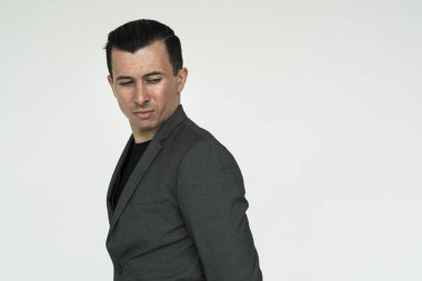  Beyaz iş adamı stüdyo