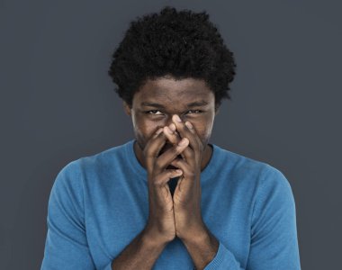 Afrika kökenli Amerikalı adam stüdyo 