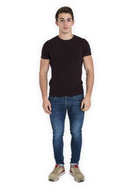 genç yakışıklı adam ayakta