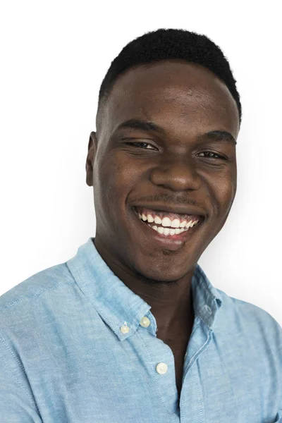 Usmívající se Afroameričan — Stock fotografie