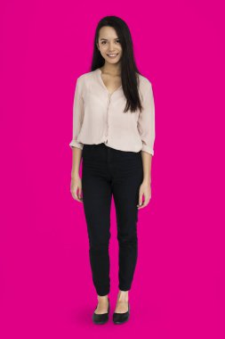 stüdyoda Asyalı kadın