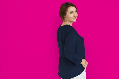 stüdyoda Kafkas kadın