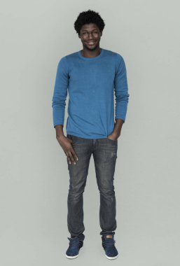 Afrika kökenli Amerikalı adam stüdyo 