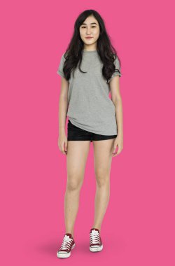 stüdyoda Asyalı kadın