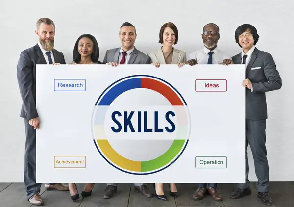 Business People Holding Board — Stock Photo, Image