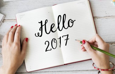 Günlüğe yazan kadın. 