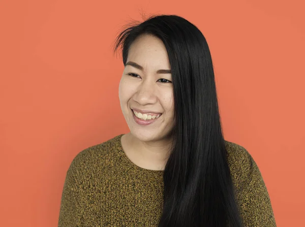 Sonriente mujer asiática — Foto de Stock