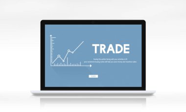 bilgi ile çalışan dizüstü bilgisayar