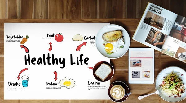 Morning breakfast on the table — Stock Photo, Image