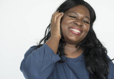 mutlu Afrika kadının