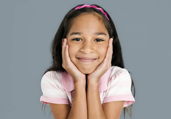 Sesión de estudio de niña — Foto de Stock