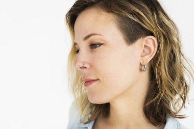 stüdyoda Kafkas kadın