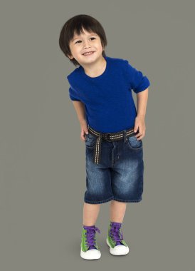 Stüdyo çekimi küçük çocuk