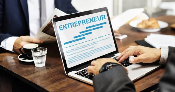 Two Businessmen working with laptop. — Stock Photo, Image