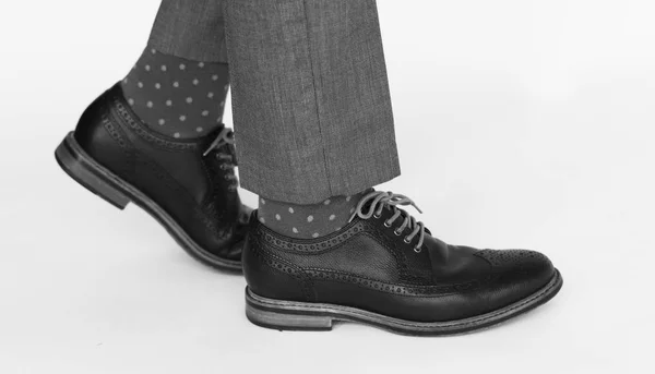 Homem de sapatos pretos — Fotografia de Stock