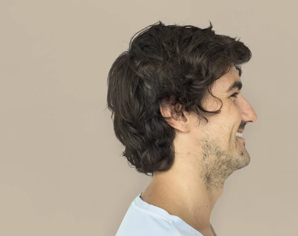 Pohledný muž profil tvář — Stock fotografie