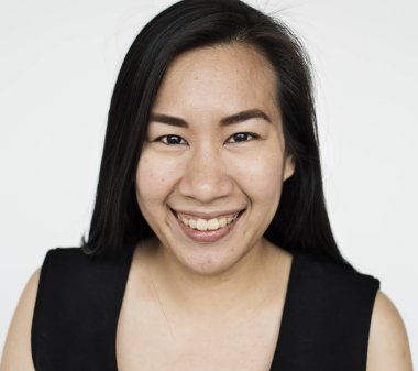 gülümseyen Asyalı kadın