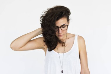 stüdyoda Kafkas kadın