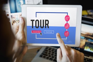 Dijital tablet tutan adam