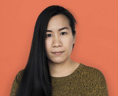 stüdyoda Asyalı kadın