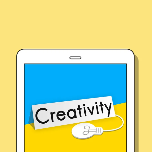 Cartoon digital tablet — Stock Photo, Image