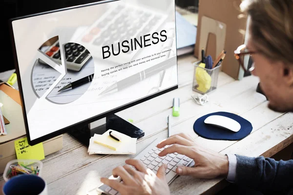 Business man working in office — Stock Photo, Image