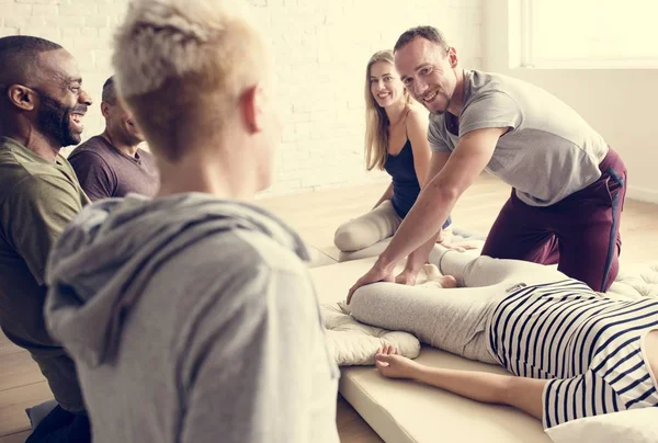 People during Massage Training — Stock Photo, Image