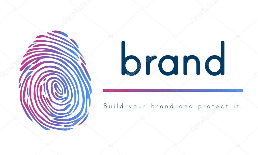 Creative website banner, suitable as background, text: Brand